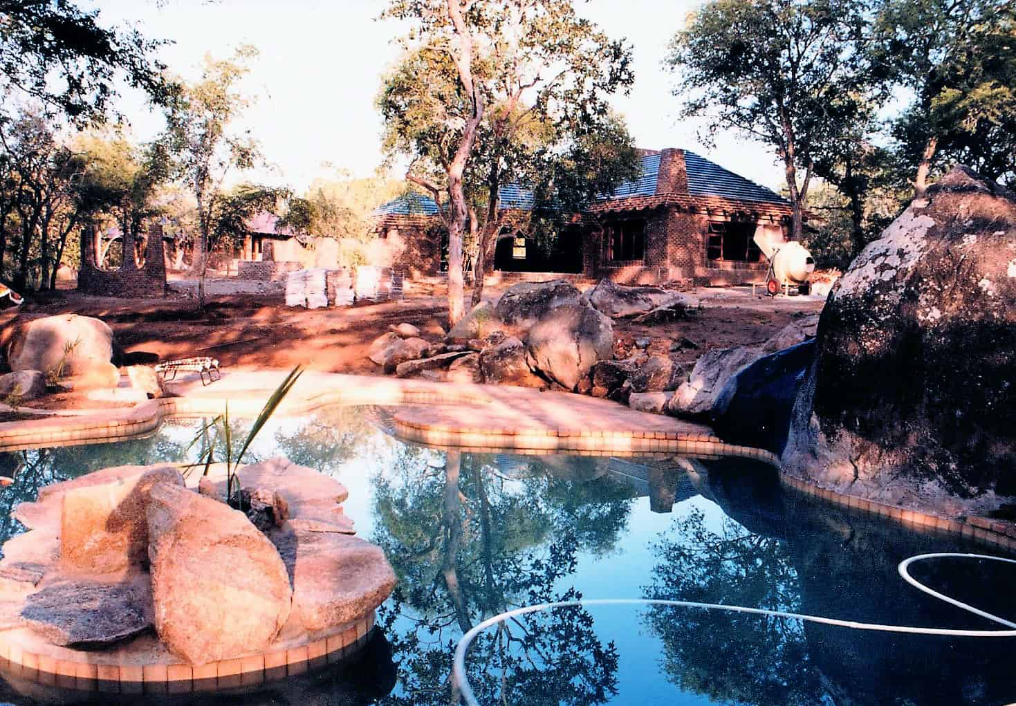 Lodge nearing completion 1985