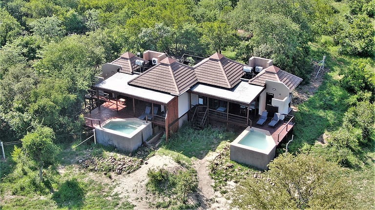 Aerial View of Makubela suites