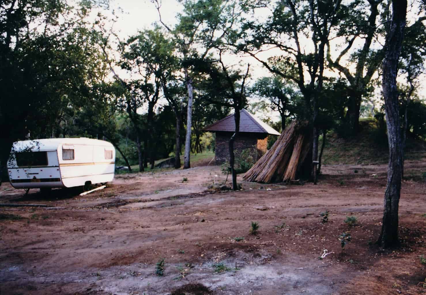 Our caravan on site front of Cottage 1